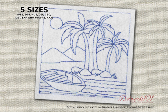 Boat on the Beach Bluework: A Stitcher’s Review
