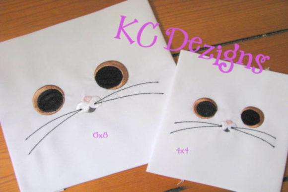Bunny Eyes and Nose: Applique for Boy's Gifts