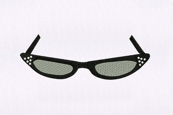 Eyeglasses Embroidery Design for Holiday Gifts