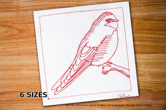 Swallow on a Tree Redwork: Boutique Sweatshirt Review